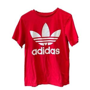red adidas t-shirt